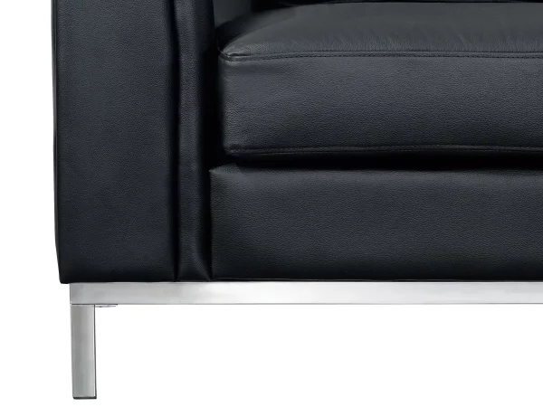 Sofa Ecksofa L OSLO schwarz ohne Ottomane CH