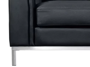 Sofa Ecksofa L OSLO schwarz ohne Ottomane CH