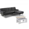 Chaise Longue Sofá Cama + Mesa de Centro Elevable