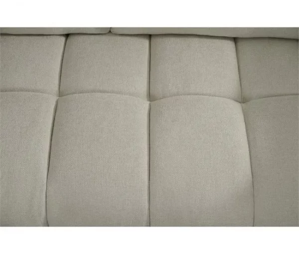 Sofá de tecido chenille "Cambon" - 3 lugares - Bege