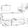 Sofa YORK hellgrau CH