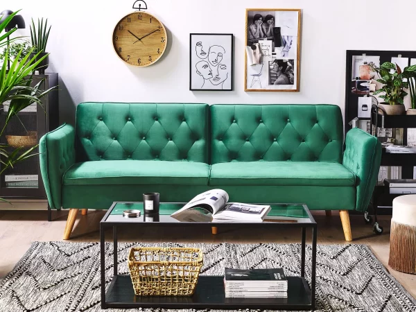 Schlafsofa BARDU dunkelgrün CH