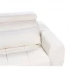 Sofá de 2 lugares em tecido bouclé branco VEGAMO