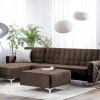 Sofa links/rechts ABERDEEN Dunkelbraun CH