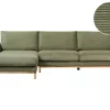 Right Cord Corner Sofa Green SIGGARD