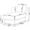 Right Hand Chaise Lounge Dark Green ARTHEZE DEF