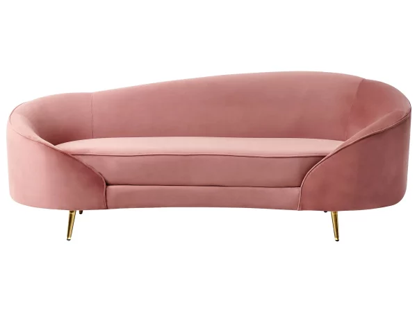 Velvet Sofa, SAVAR, Pink