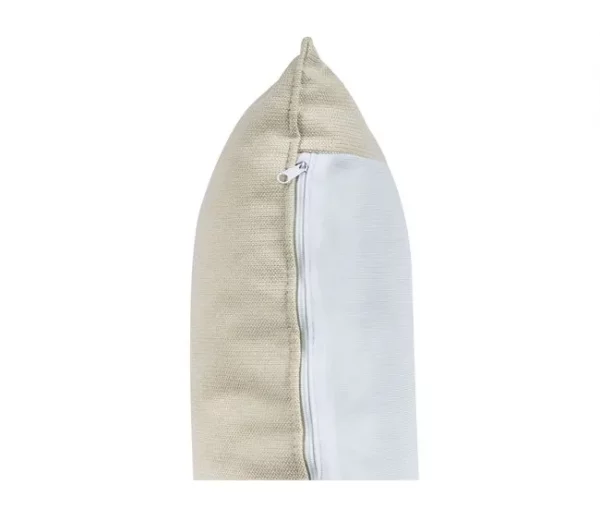 Sofá de canto ELVENES Creme claro Tecido