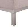 Sofa Eckofa L OSLO beige, aus Stoff CH