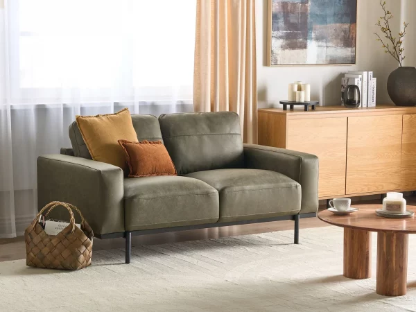 Fabric Sofa SOVIK, 2-seater, Green, DEF