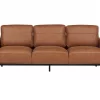 Fabric Sofa SOVIK, 3-seater, Brown, DEF