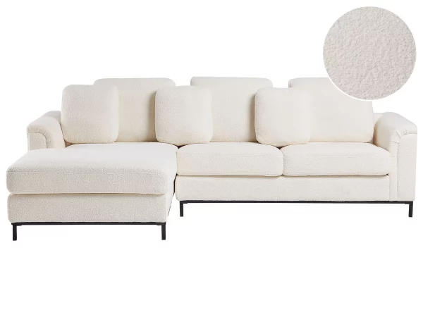 Sofa OSLO R White boucle DEF
