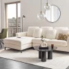 Sofa OSLO R White boucle DEF