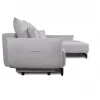 Chaise longue STOCKHOLM com cama e baú dereita 4 lugares cinza