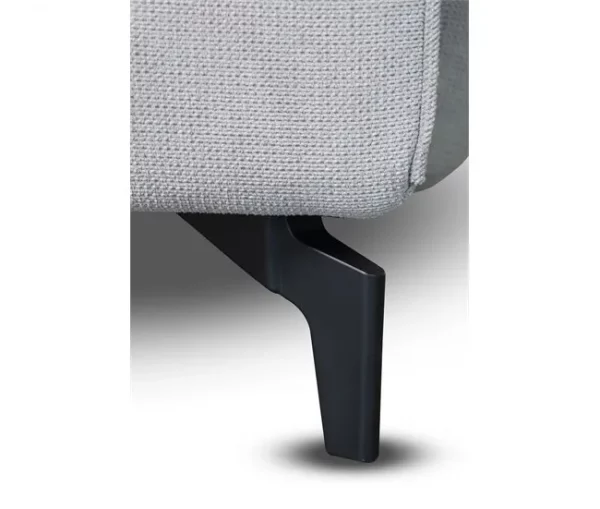 Chaise longue STOCKHOLM com cama e baú dereita 4 lugares cinza