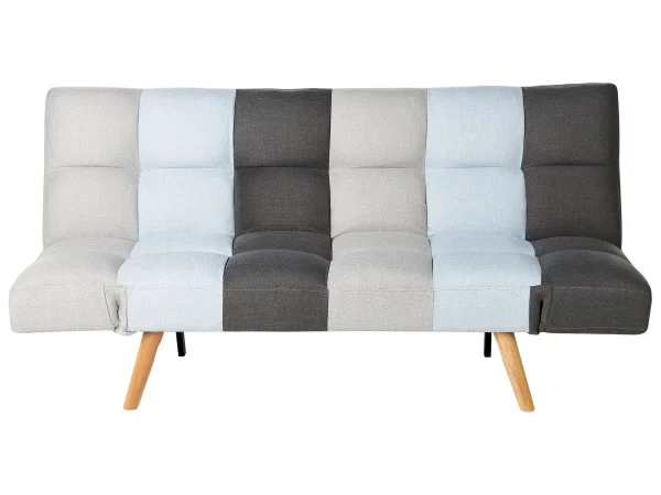 Schlafsofa INGARO, Grau Blau Patchwork, CH