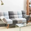 Schlafsofa INGARO, Grau Blau Patchwork, CH