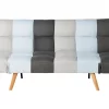 Schlafsofa INGARO, Grau Blau Patchwork, CH