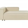 Chaise-longue em linho creme à esquerda APRICA