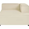 Chaise-longue em linho creme à esquerda APRICA