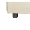 Chaise-longue em linho creme à esquerda APRICA