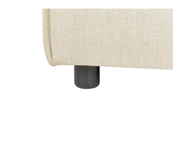 Chaise-longue em linho creme à esquerda APRICA