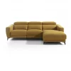 Chaise longue 4 lugares relax elétrico DRAX direito mostarda