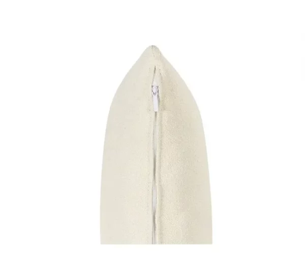 Chaise-longue à direita em tecido bouclé branco creme RIOM