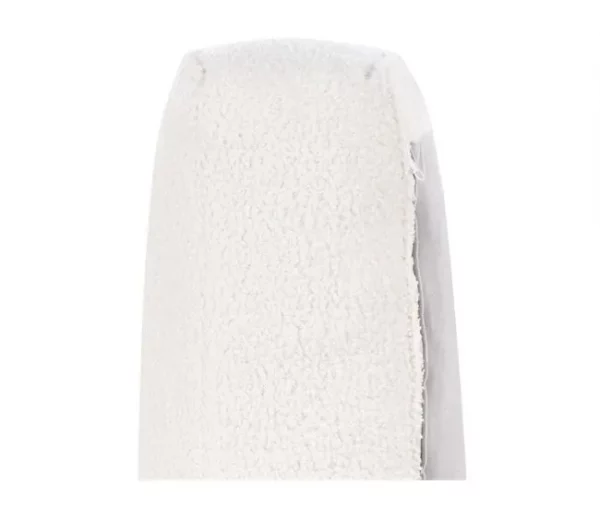 Sofá de 3 lugares em tecido bouclé branco SAVALEN