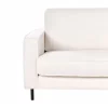 Sofá de 3 lugares em tecido bouclé branco SAVALEN