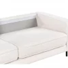Sofá de 3 lugares em tecido bouclé branco SAVALEN