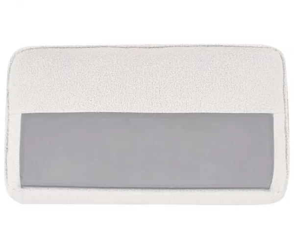 Sofá de 3 lugares em tecido bouclé branco SAVALEN