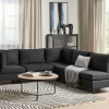 5-Seater Modular Corner Sofa UNSTAD Black DEF