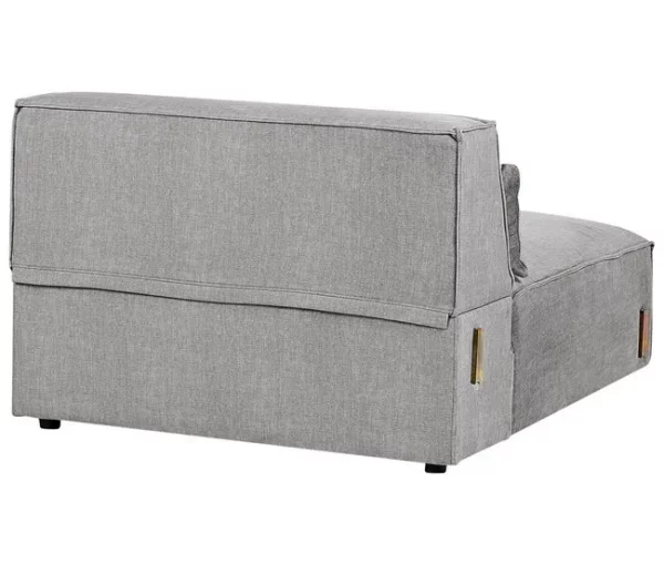 Sofá modular 3 lugares em tecido cinzento HELLNAR