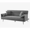 Sofá cama 3 lugares EIDEN cor cinza