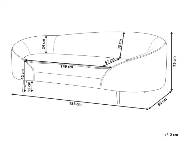 Sofa SAVAR Off-White DEF