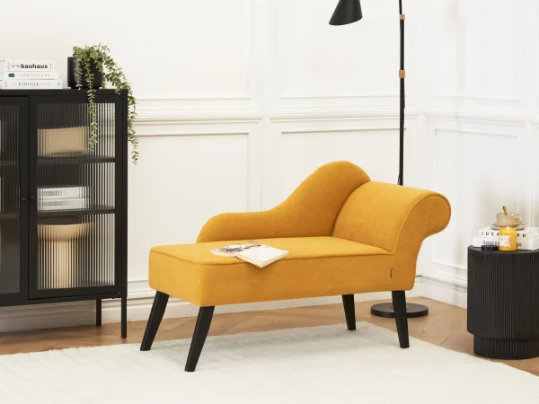 Right Hand Chaise Lounge BIARRITZ Mustard DEF
