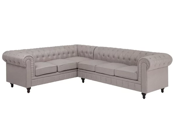 Ecksofa rechts, CHESTERFIELD, Beige CH.