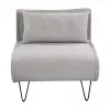 Sofá-cama de 1 lugar em tecido cinzento claro VESTFOLD