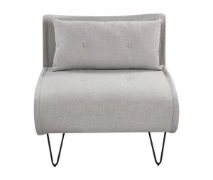 Sofá-cama de 1 lugar em tecido cinzento claro VESTFOLD