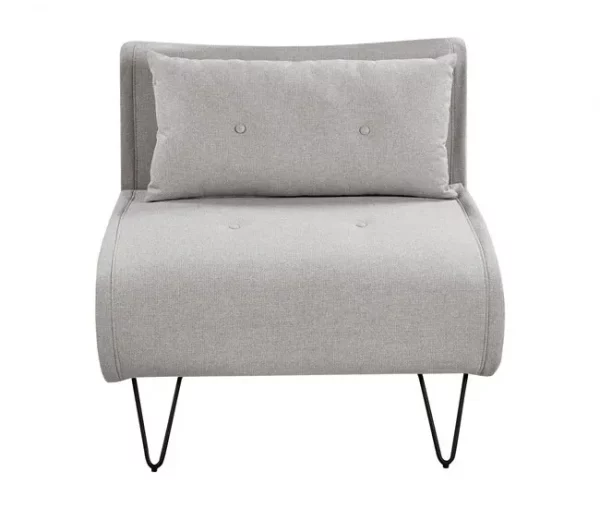 Sofá-cama de 1 lugar em tecido cinzento claro VESTFOLD