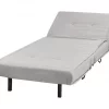 Sofá-cama de 1 lugar em tecido cinzento claro VESTFOLD