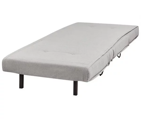Sofá-cama de 1 lugar em tecido cinzento claro VESTFOLD