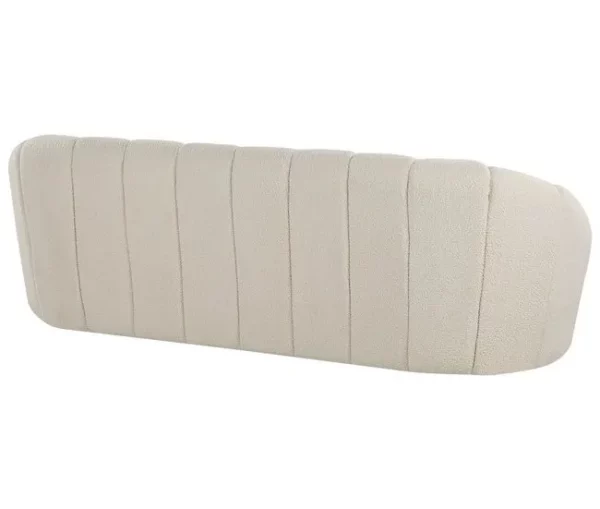 Sofá de 3 lugares em tecido branco LOMMA