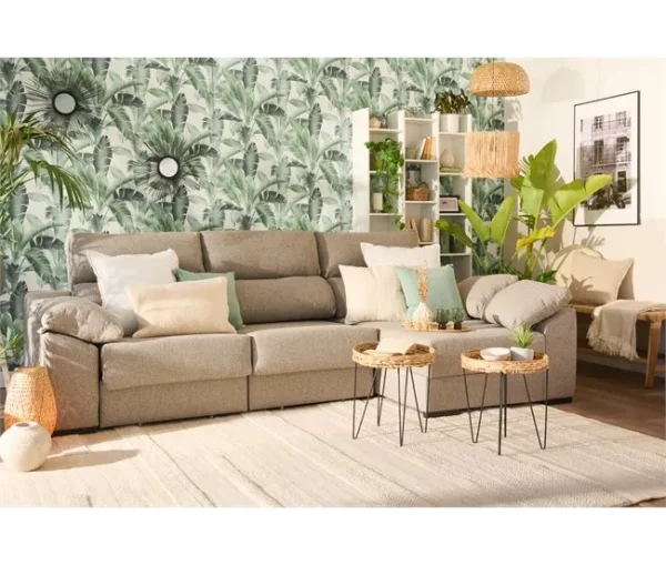 Chaise longue KLEE dereita 4 lugares vison