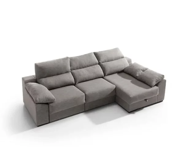 Chaise longue KLEE dereita 4 lugares vison