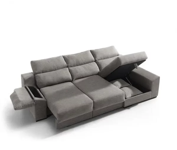 Chaise longue KLEE dereita 4 lugares vison