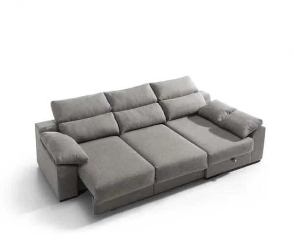 Chaise longue KLEE dereita 4 lugares vison