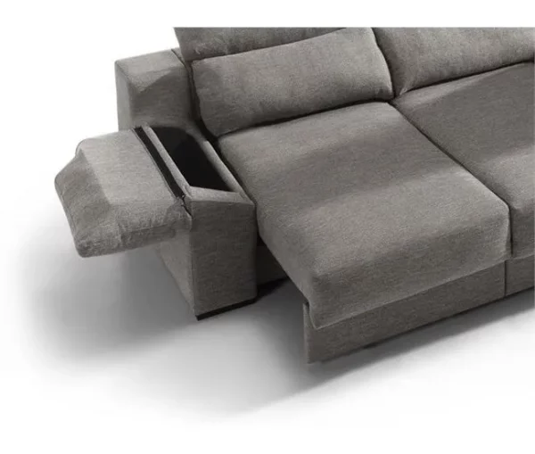 Chaise longue KLEE dereita 4 lugares vison