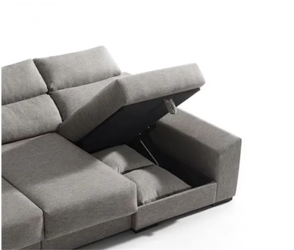 Chaise longue KLEE dereita 4 lugares vison